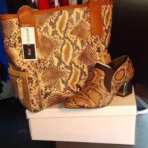 Snake skin Boots&Purse